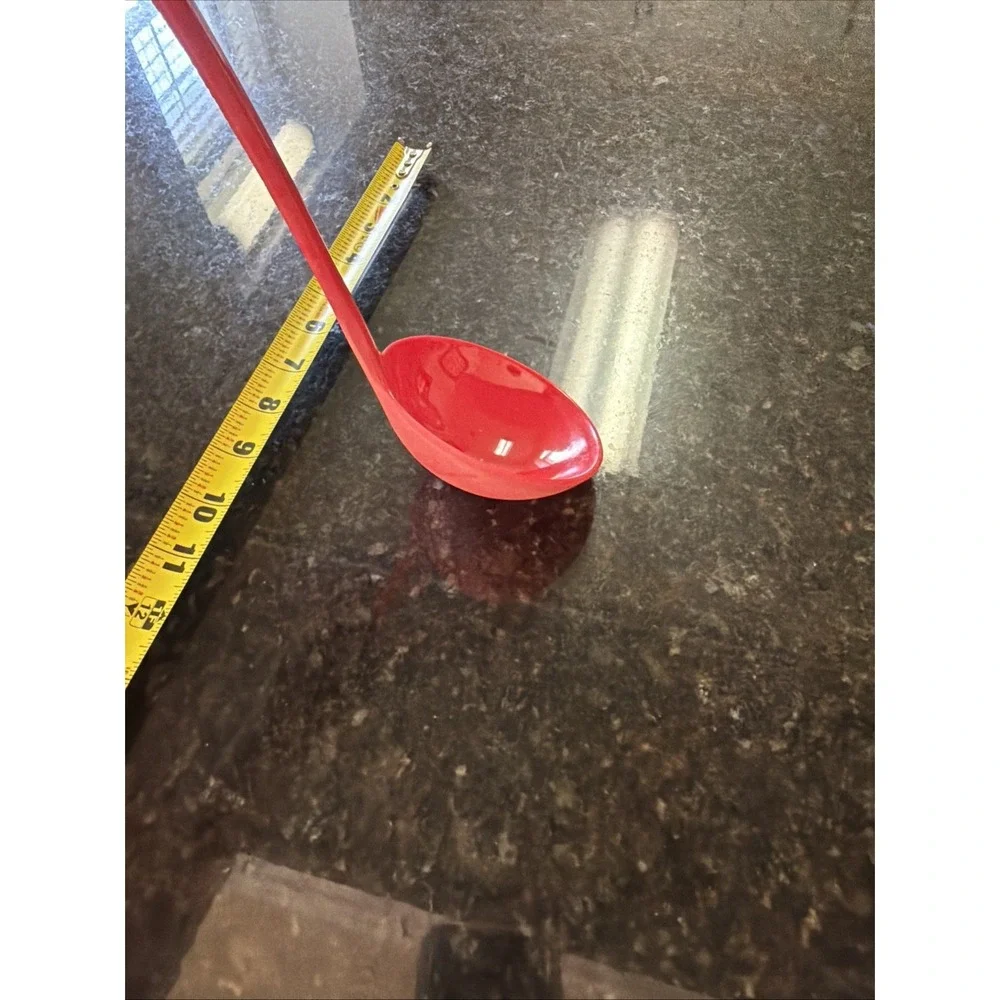 Betty Crocker Melamine Red Plastic Soup Ladle Spoon Cooking Utensil Kitchen